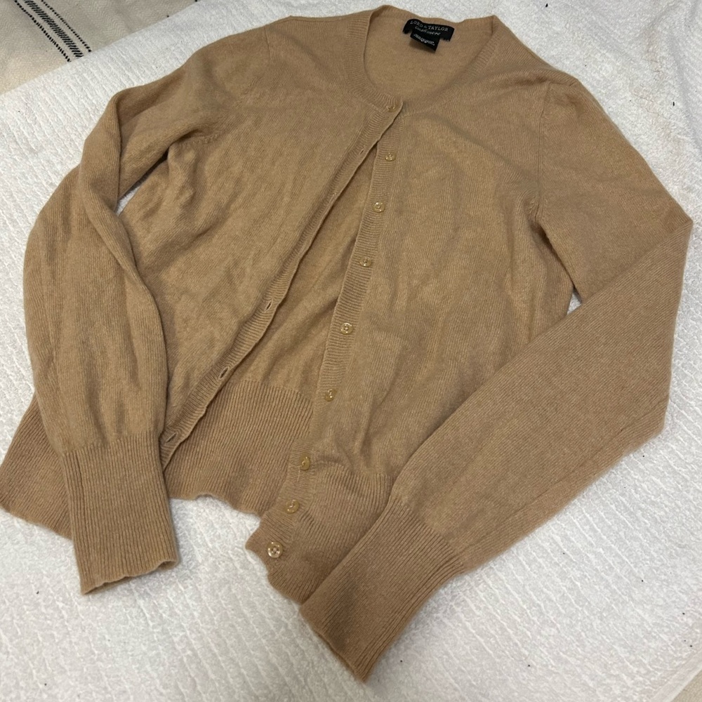 Lord and Taylor cashmere cardigan